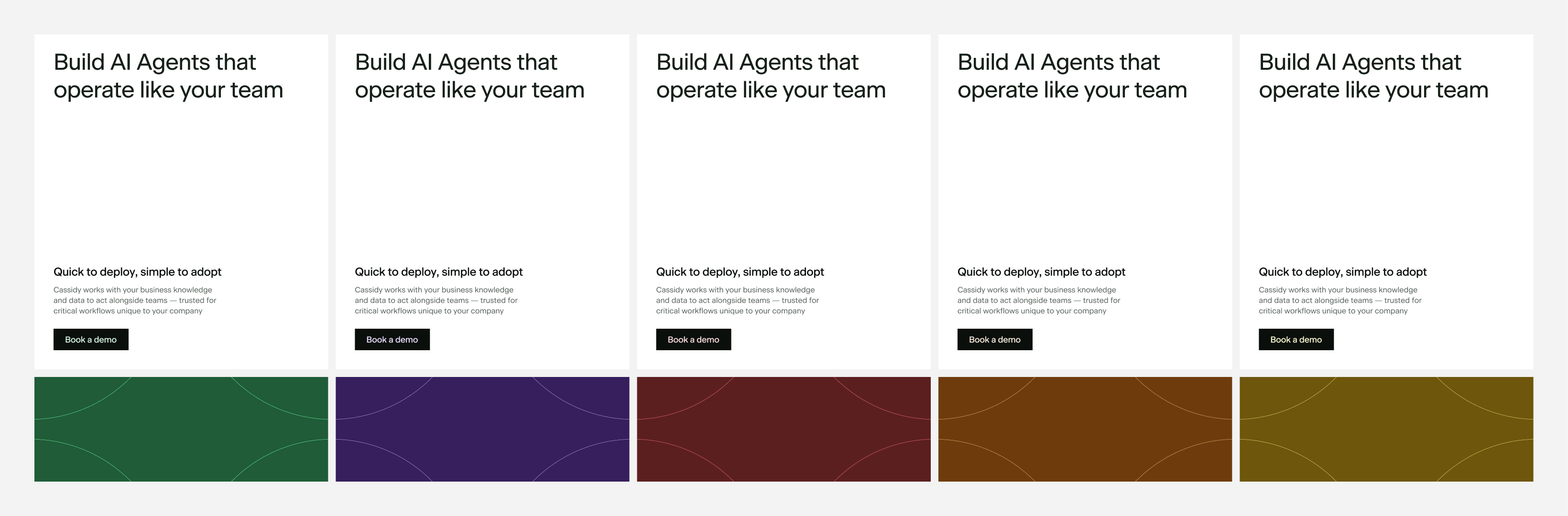 Cassidy color and type system