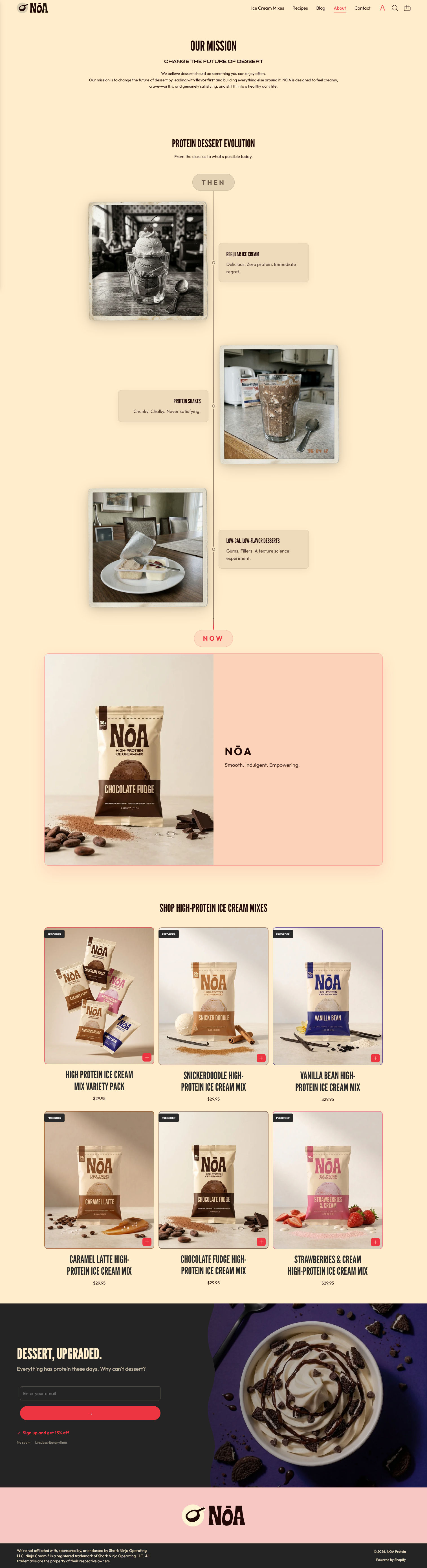 noaprotein.com about page