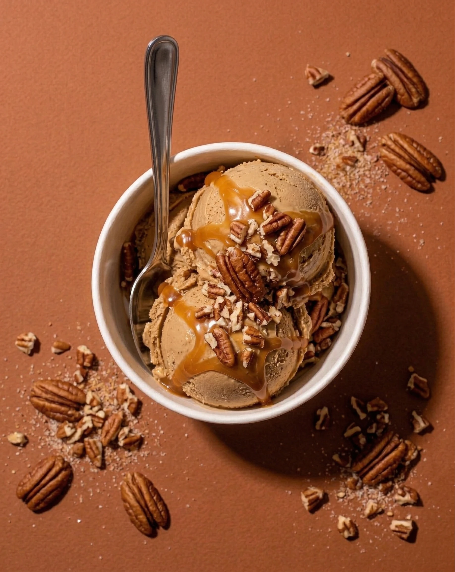 Caramel Turtle Latte recipe from the NOA Protein blog