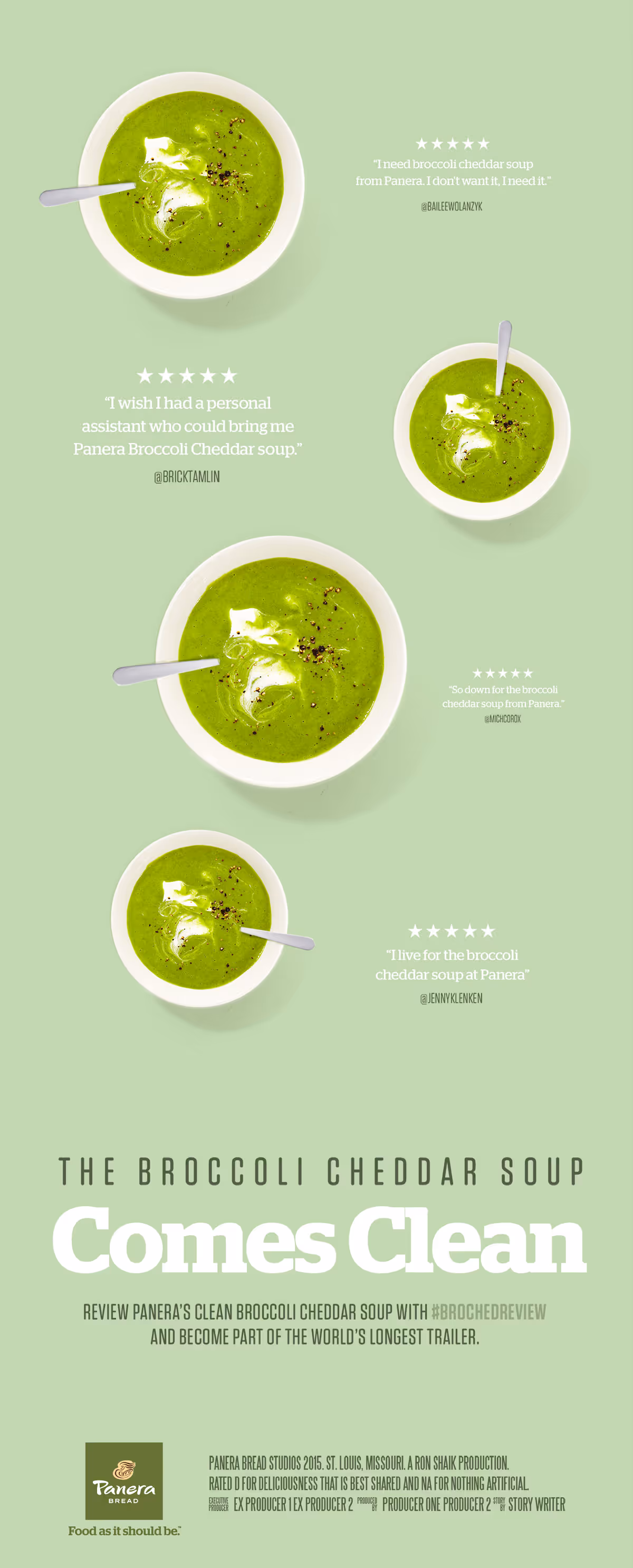 Panera broccoli cheddar poster