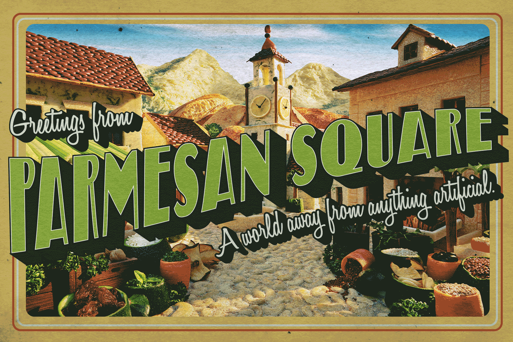 Panera World postcard, animated, 3