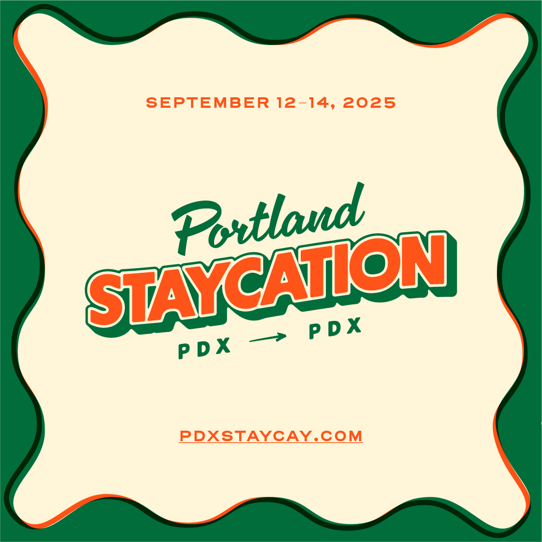Portland Staycation logo social carousel slide