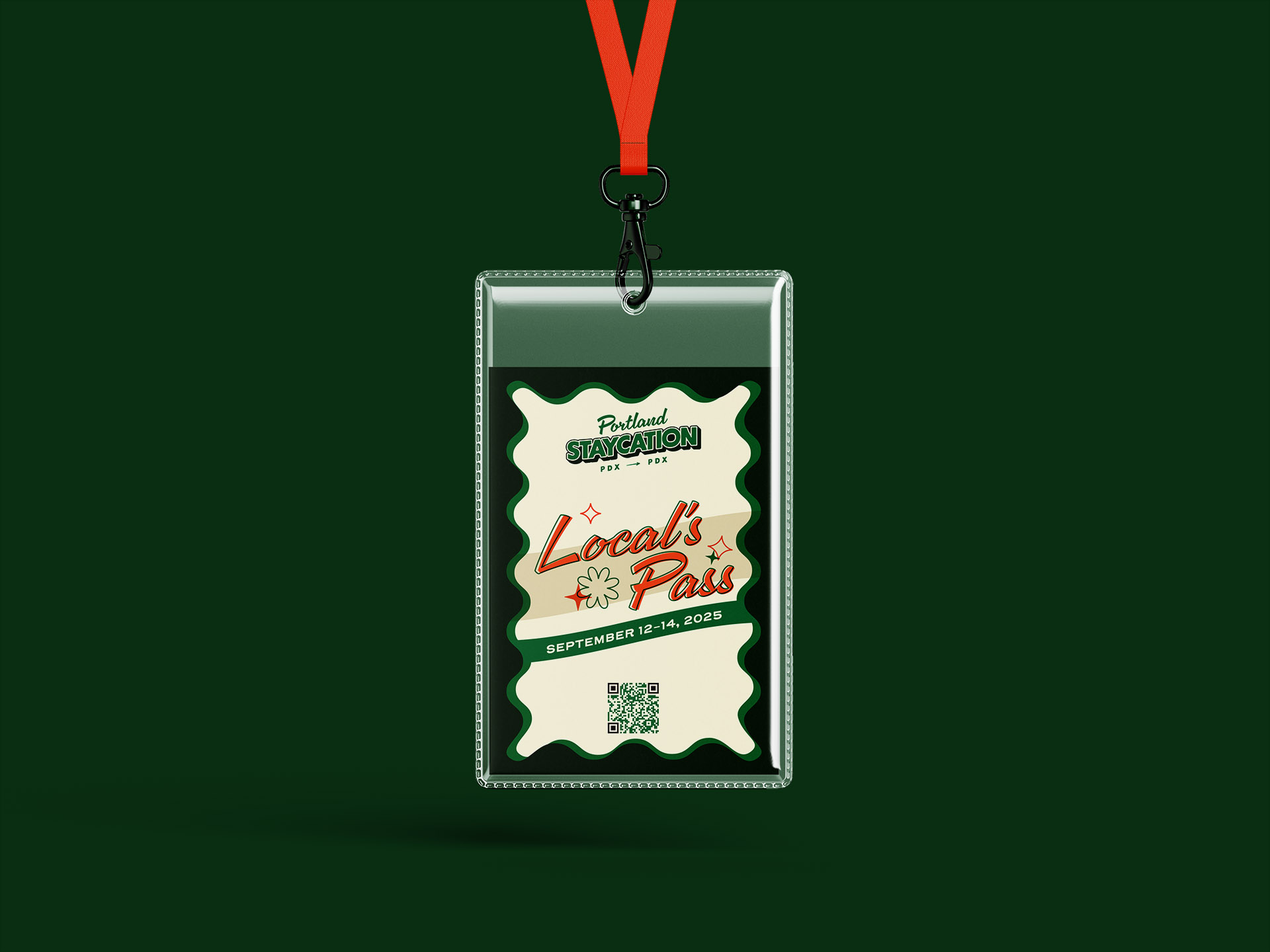 Portland Staycation locals pass card design