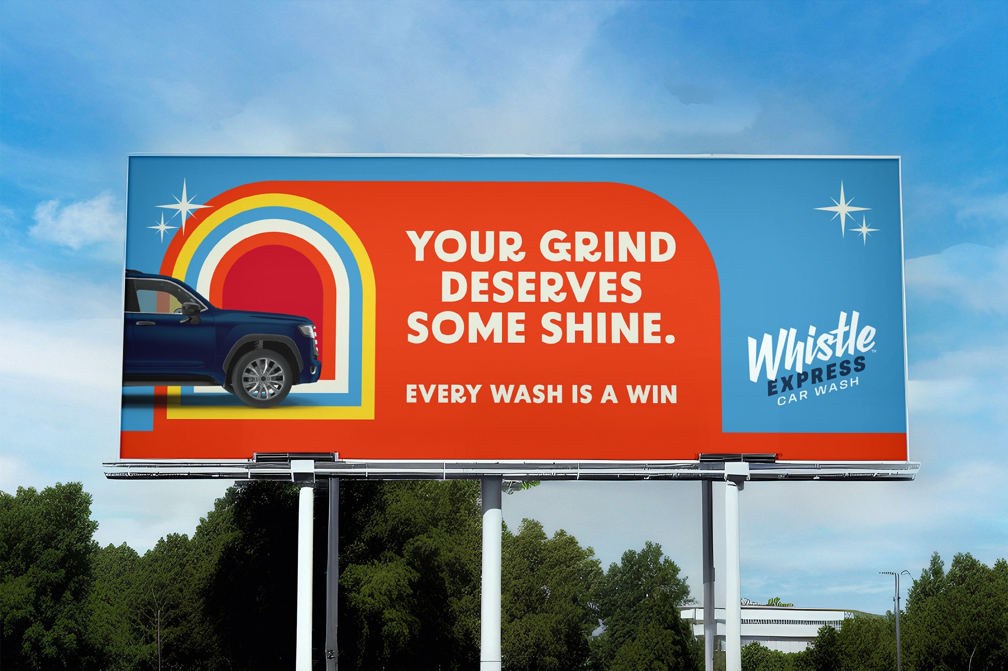Whistle Express billboard campaign