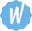 Whistle Express sky blue W badge