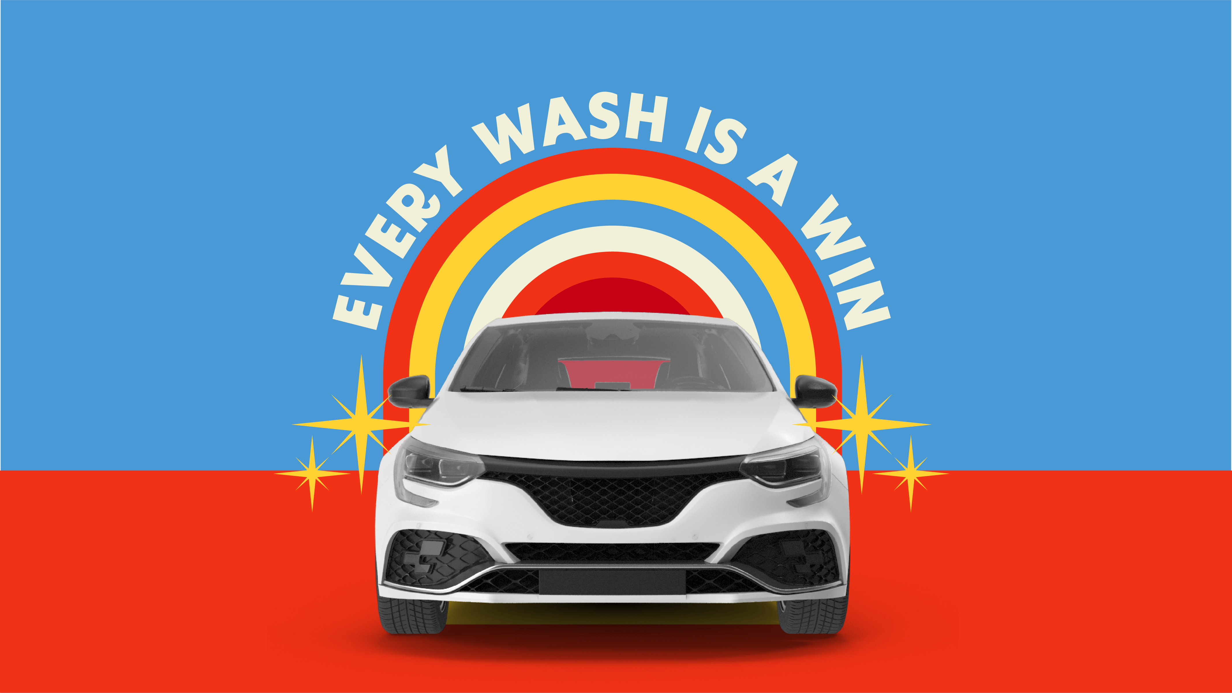 Whistle Express social campaign creative with pollen frame