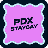 Winter Staycation square PDX Staycay mark