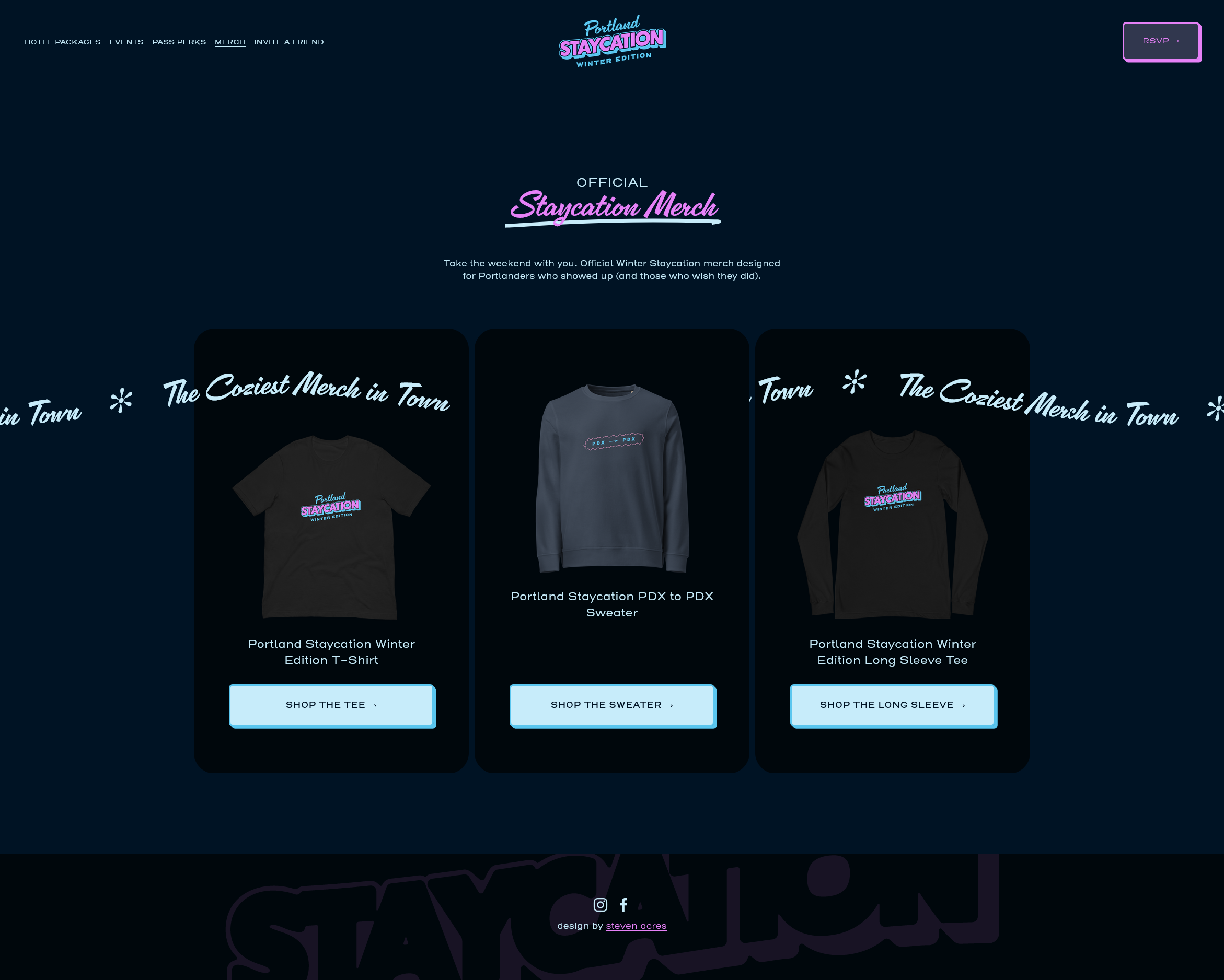 pdxstaycay.com winter RSVP page